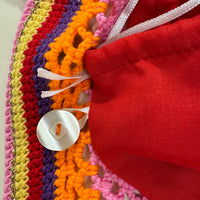 Anabaum OG finition coton pochon amovible retenu par des boutons removable drawstring pouch held by buttons