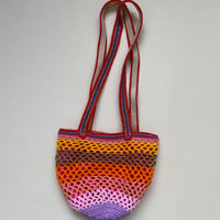 Anabaum bag Lil Sis Poppy handmade organic cotton luxury purples and oranges