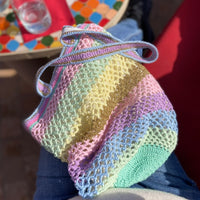 Sac anabaum OG Candy couleurs pastels , doublé et gansé cuir, fermeture pression