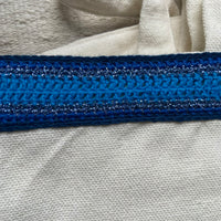 grand sac en coton epais anabaum detail au crochet 2 poches interieures dont une zippée