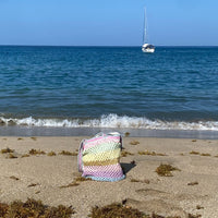 Sac anabaum OG Candy couleurs pastels , doublé et gansé cuir, fermeture pression