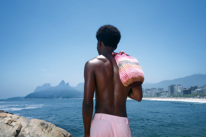 sac anabaum og sandstorm doublé et gansé cuir fermeture pression dans les roses et marron