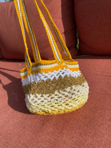Anabaum bag Lil Sis Daffodil in shades of yellow handmade from organic cotton luxury